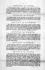 Page two of the original seventeen amendments passed in 1789 and later changed to the ten amendments in the Bill of Rights. 